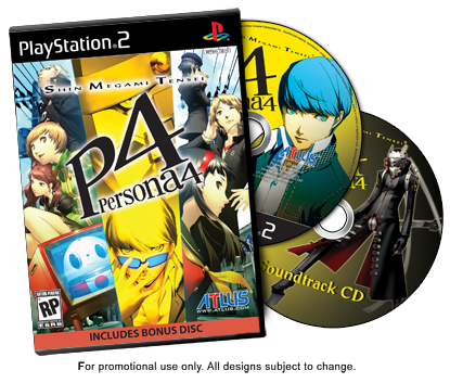 The promotional artwork for the upcoming North American edition of Persona 4